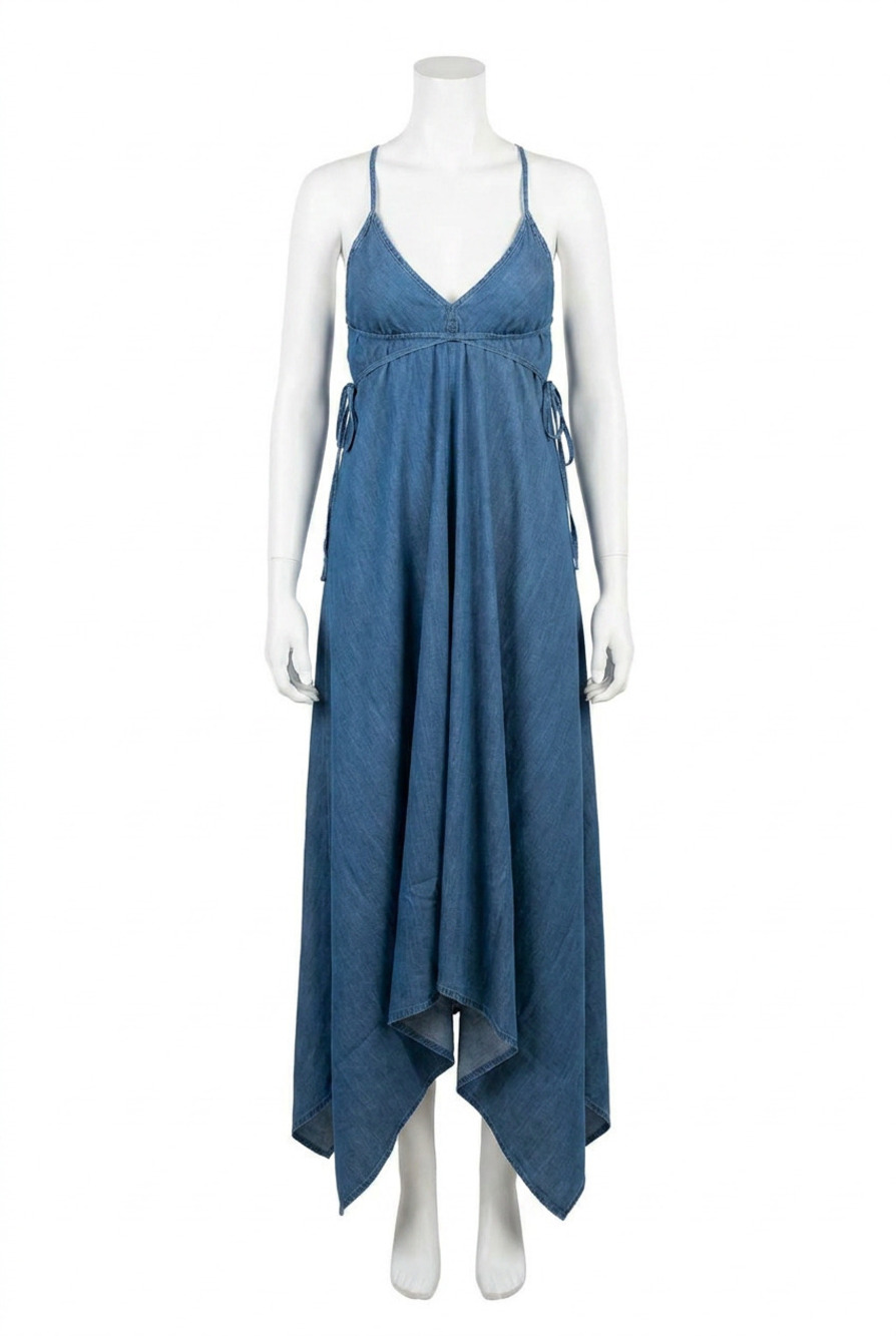 NEW LOVESTITCH denim dreams dress in blue